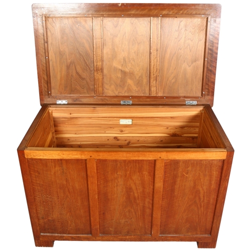 1 - Betty Joel (1894-1985), a 1929 designed coffer, teak with plywood panels and cedar lining, construct... 