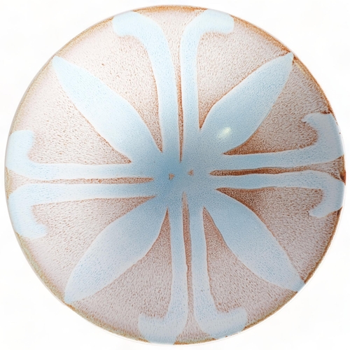 111 - Poole Pottery, a Delphis dish, painted by Patricia Wells c.1966, makers marks to base, diameter 26.5... 