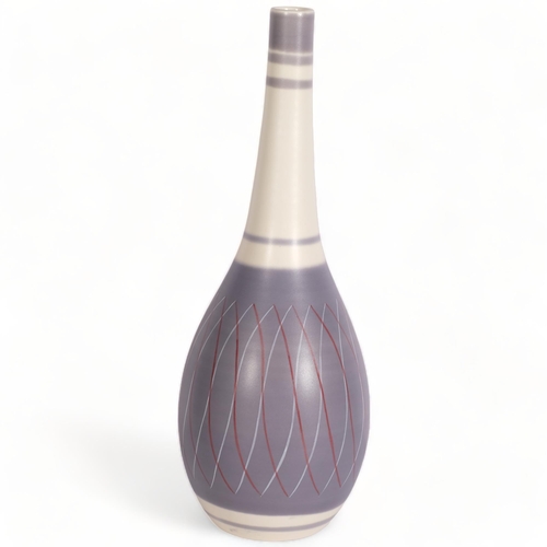 150 - Alfred Read and Guy Sydenham for Poole Pottery, a Poole contemporary Freeform Carafe Vase, shape 698... 