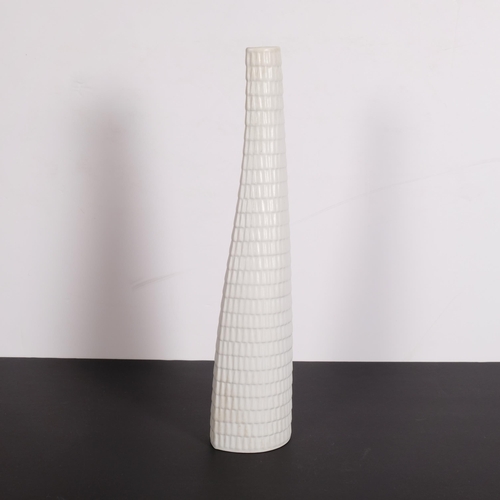 152 - Stig Lindberg for Gustavsberg, a white glaze Reptil vase, makers stamp to base, height 31cm