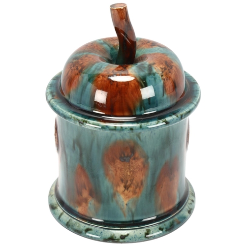 32 - Walter Keeler (b.1942), a Whieldon Ware ceramic storage jar, height 14cm