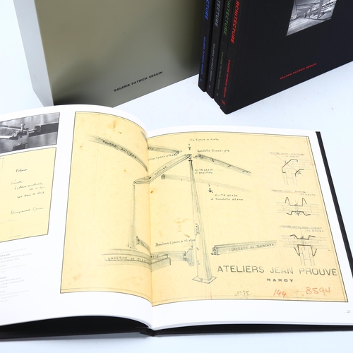 71 - A Set of 5 books, The Architecture of Jean Prouvé by Galerie Patrick Seguin,  in steel slipcase