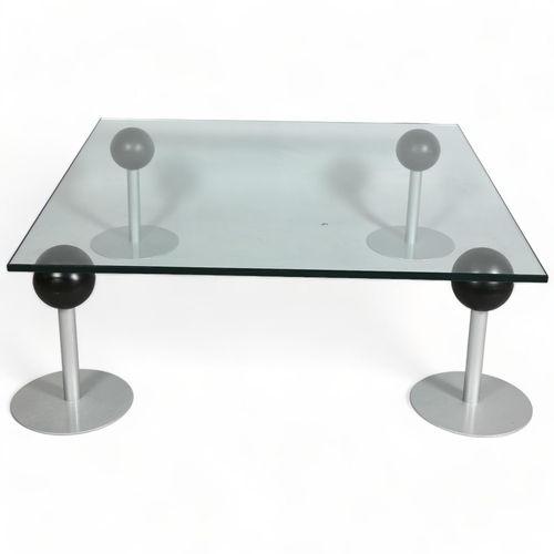 76 - Philippe Starck, a rare Pepper Young coffee table by Disform, France, 1978, height 32cm , 89cm Sq