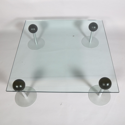 76 - Philippe Starck, a rare Pepper Young coffee table by Disform, France, 1978, height 32cm , 89cm Sq