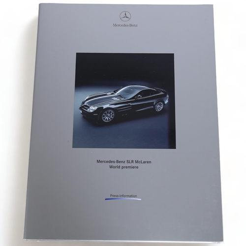 92 - MOTORING INTEREST - 2003 Mercedes-Benz SLR McLaren World Premiere Launch Press Kit from the Frankfur... 