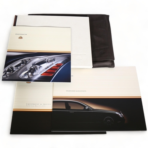 93 - MOTORING INTEREST - 2002 Maybach 57 & 62 Limousines by Mercesdes-Benz, sales brochure in simulated l... 