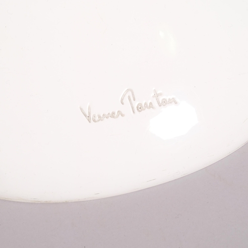 97 - Verner Panton, a set of 4 Vitra Panton Classic chairs in white gloss lacquered expanded plastic with... 