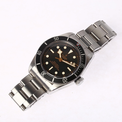 1012 - TUDOR - a stainless steel Black Bay automatic bracelet watch, ref. 79230N, circa 2021, black dial wi... 