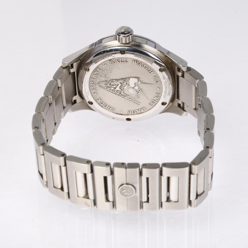 1032 - BALL - a stainless steel Fireman Racer automatic calendar bracelet watch, ref. NM2088C, circa 2014, ... 