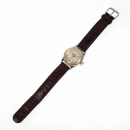 1042 - ORIS - a bi-metal Big Crown Pointer Date automatic wristwatch, ref. 7400C, circa 1998, silvered dial... 