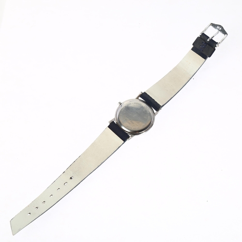 1046 - GEORG JENSEN - a mid-size Danish stainless steel quartz wristwatch, ref. 344, designed by Jorgen Mol... 
