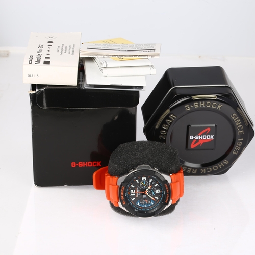 1055 - CASIO - a stainless steel and resin G-Shock Gravitymaster Tough Solar quartz alarm chronograph GMT c... 