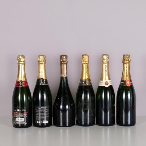 2292 - 6 bottles Champagne, Bereche & Fils 2002. Bereche & Fils Brut Reserve NV. Georges Cartier, Brut Sele... 