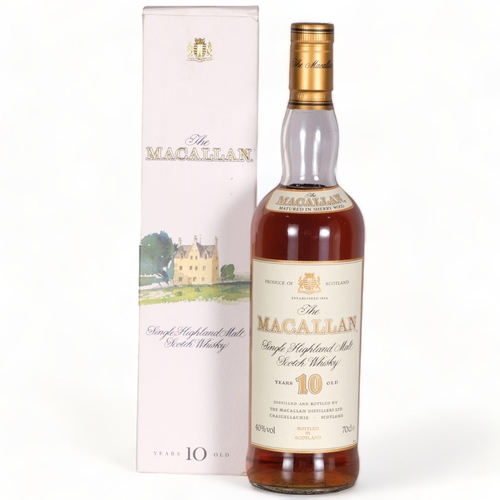 2306 - The Macallan 10 Years Old, Speyside Malt Whisky, 1990s' original box, 700ml, 40%