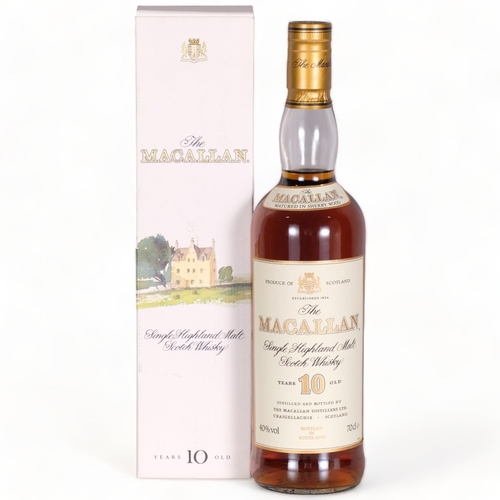 2307 - The Macallan 10 Years Old, Speyside Malt Whisky, 1990s' original box, 700ml, 40%