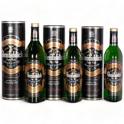 2313 - Glennfiddich Special Reserve Single Malt Whisky, in presentation boxes, 3 bottles -2 x 70cl 40% - 1 ... 