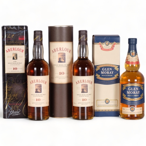 2315 - Glen Moray 12 Years Old Single Speyside Malt Whisky, 2 x Abelour 10 Years Old Single Highland Malt W... 