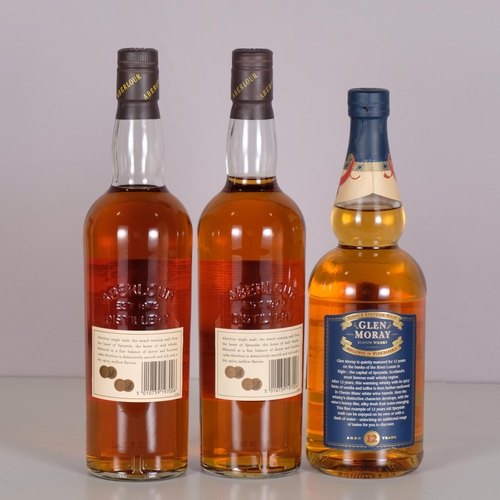 2315 - Glen Moray 12 Years Old Single Speyside Malt Whisky, 2 x Abelour 10 Years Old Single Highland Malt W... 