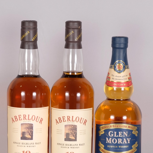 2315 - Glen Moray 12 Years Old Single Speyside Malt Whisky, 2 x Abelour 10 Years Old Single Highland Malt W... 