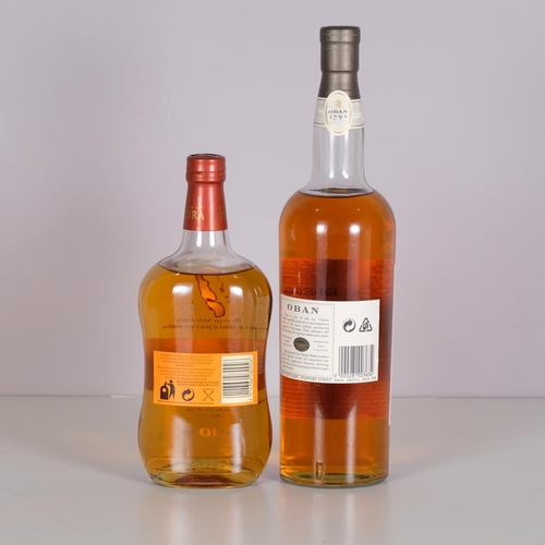 2320 - Oban 14 Years Old Single Malt Whisky 1L 43%. Isle of Jura 10 Years Old Single Malt Whisky 70cl 40%- ... 