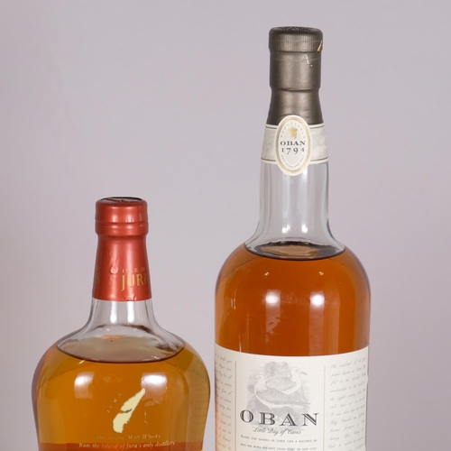 2320 - Oban 14 Years Old Single Malt Whisky 1L 43%. Isle of Jura 10 Years Old Single Malt Whisky 70cl 40%- ... 