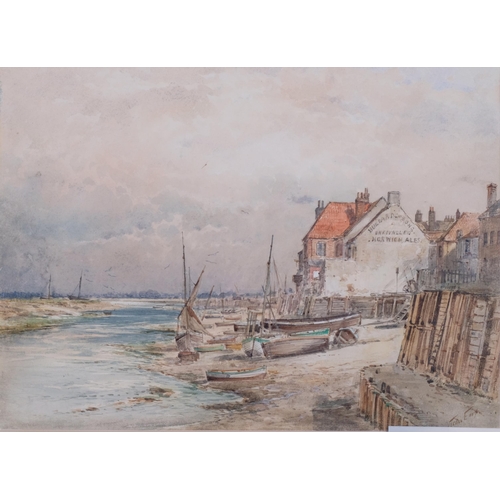 339 - Vernon Earp (active circa 1900), pair of Norfolk river scenes at Wells-Next-The-Sea, watercolour, si... 