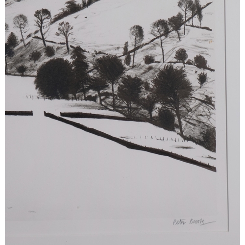 343 - Peter Brook (1927 - 2009), January, chromolithograph from the Months of the Year Series, no. 85/150,... 