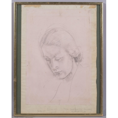 456 - Donald Friend (Australian, 1915 - 1989), self portrait 1938, pencil sketch, inscribed on the margin,... 