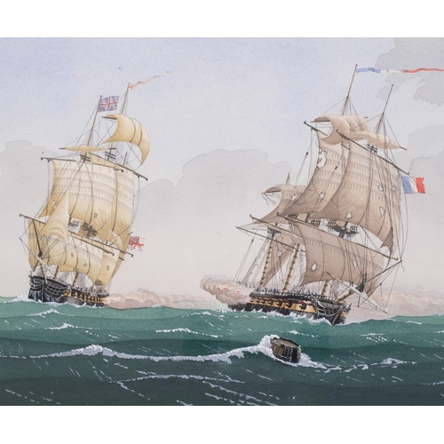 479 - 4 marine watercolours, framed (4)