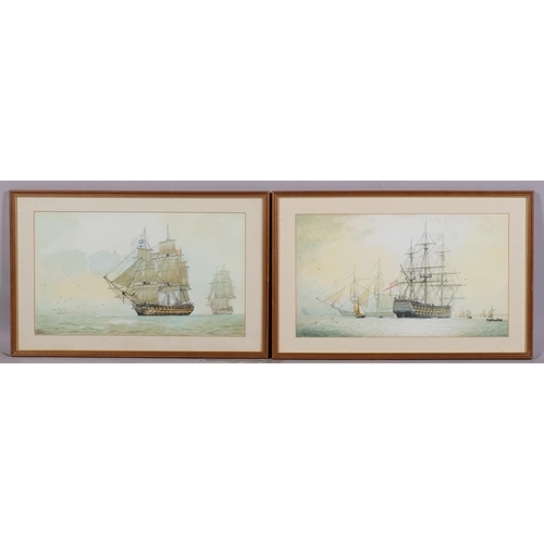 479 - 4 marine watercolours, framed (4)