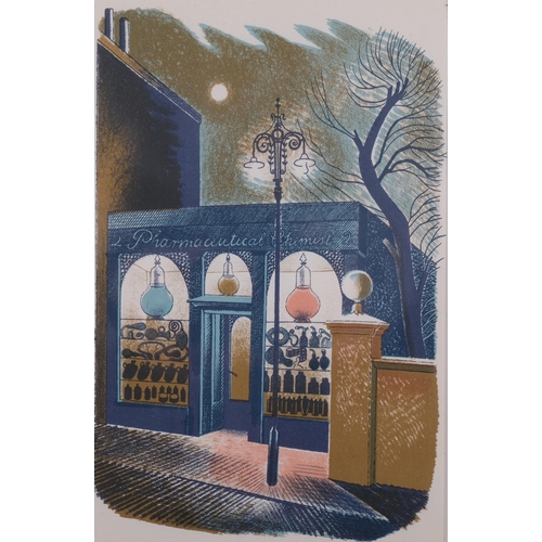 511 - Eric Ravilious (1903-1942), lithograph in colours on paper, Pharmaceutical Chemist, 21cm x 14 cm, mo... 