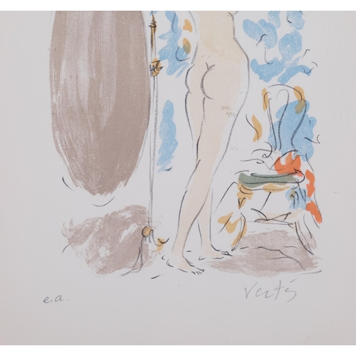 545 - Marcel Vertes, L'Amour, lithograph, artist's proof, signed in pencil, sheet 33cm x 25cm, framed