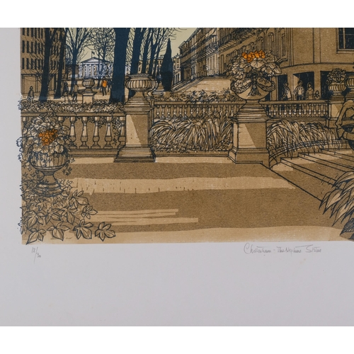 556 - Robert Tavener (1920 - 2004), Cheltenham - The Neptune Statue, signed in pencil, no. 18/30, sheet 60... 