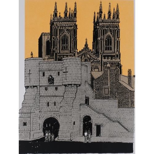 559 - Robert Tavener (1920 - 2004), York Minster, lithograph, signed in pencil, no. 66/75, sheet 74cm x 59... 