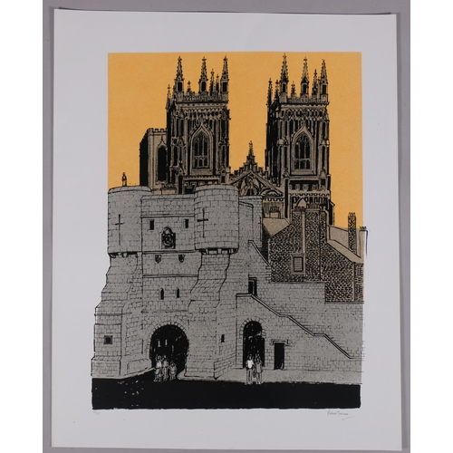 559 - Robert Tavener (1920 - 2004), York Minster, lithograph, signed in pencil, no. 66/75, sheet 74cm x 59... 