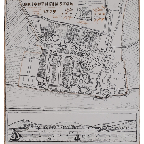 562 - Brighton and Lewes, 6 lithographs by Caroline Lucas, published by Millers of Lewes, 1948, sheet 36cm... 