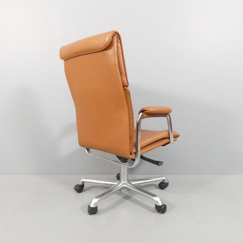 2018 - A Boss Design Delphi high back leather executive office chair with maker's label. RRP ca. £1350. WIT... 