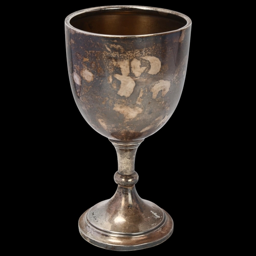 1761 - An Edwardian silver trophy cup, Birmingham 1909, 18cm, 4.8oz