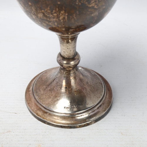 1761 - An Edwardian silver trophy cup, Birmingham 1909, 18cm, 4.8oz