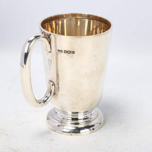 1778 - A George V silver half pint christening mug, Walker & Hall, Sheffield 1930, tapered cylindrical form... 