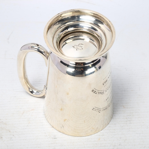 1778 - A George V silver half pint christening mug, Walker & Hall, Sheffield 1930, tapered cylindrical form... 