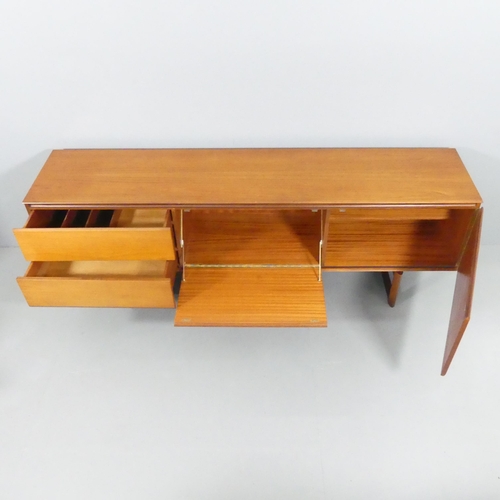 2028 - WHITE AND NEWTON - A mid-century teak Chilgrove sideboard, with two drawers, centre fall-front cupbo... 