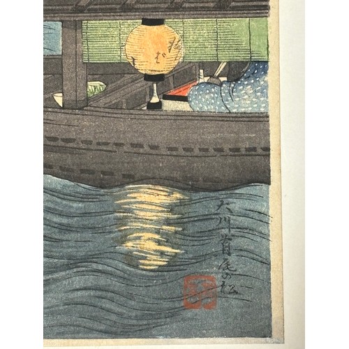 574 - Shotei (Hiroki Takahashi) (1871 - 1945), 2 Japanese colour woodblock prints, cold winter wind, and w... 