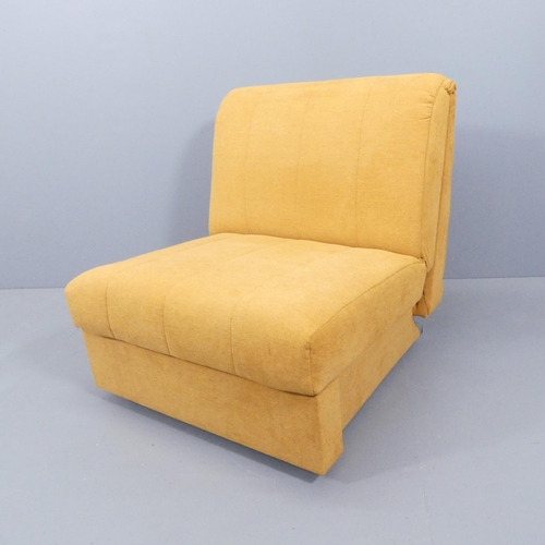 2055 - WITHDRAWN  A contemporary metamorphic lounge chair / bed, labelled Sedac-Meral to mechanism.