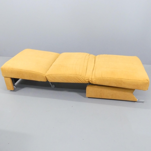 2055 - WITHDRAWN  A contemporary metamorphic lounge chair / bed, labelled Sedac-Meral to mechanism.