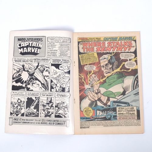 38 - Marvel Comics (1968), Marvel Super-Heroes Featuring Captain Marvel, Where Stalks the Sentry,  Vol 1,... 