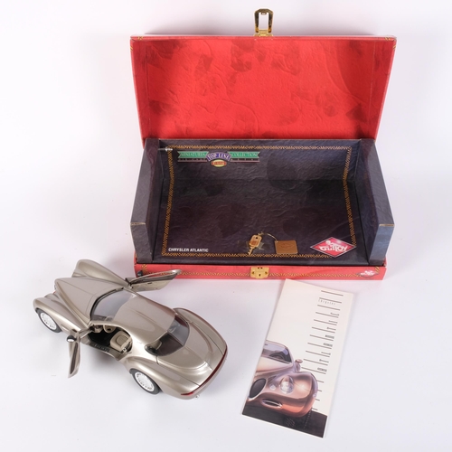 55 - A Guiloy Chrysler Atlantic Concept Car, diecast model in presentation box, 1:18 scale, this car was ... 