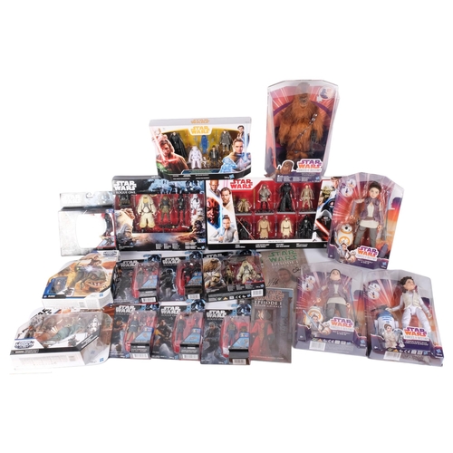 62 - STAR WARS - a quantity of boxed Star Wars figures, mostly associated with Star Wars Rogue One and St... 