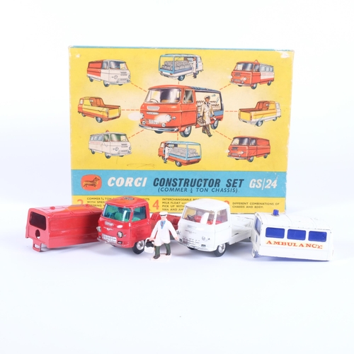 8 - CORGI TOYS - a Constructor gift set, no. 24, in original cardboard and polystyrene packaging