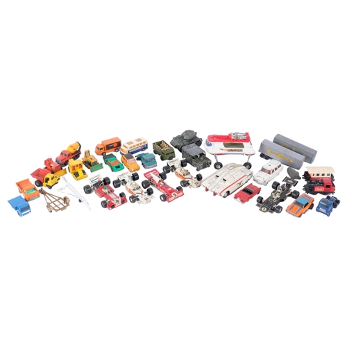 80 - A quantity of loose diecast vehicles, to include Corgi Comics Luna Bug, Matchbox Concorde, Dinky Toy... 